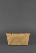 Фото Кожаная плетеная женская сумка Пазл S светло-коричневая Krast